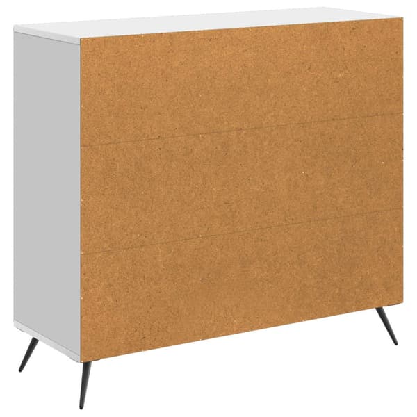 Sideboard Vit högglans 89 x 34,5 x 80 cm Konstruerat trä