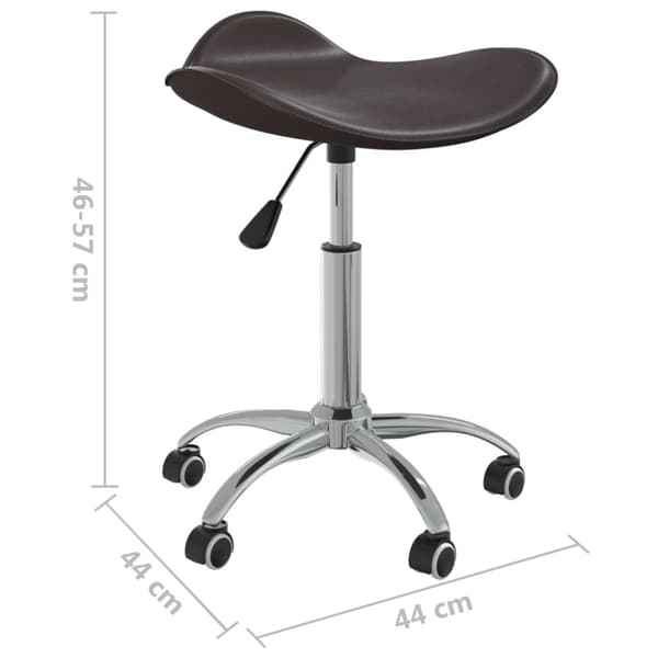 Snurrbar matstol brun konstläder