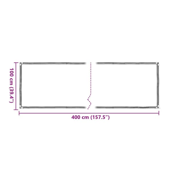 Växtskydd med öljetter 1x4 m polyeten