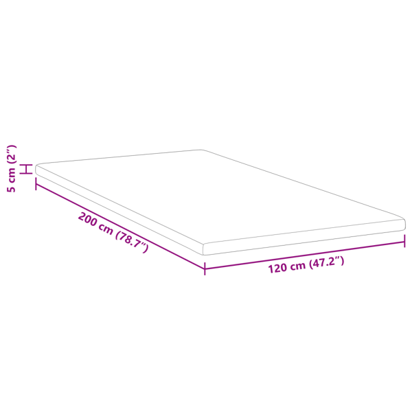 Kokostopper Vit 120 x 200 cm Jacquardtyg