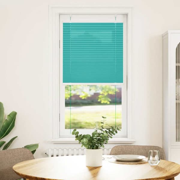 Plisserad persienn bensingrön 60x150cm tyg bredd 59,4cm