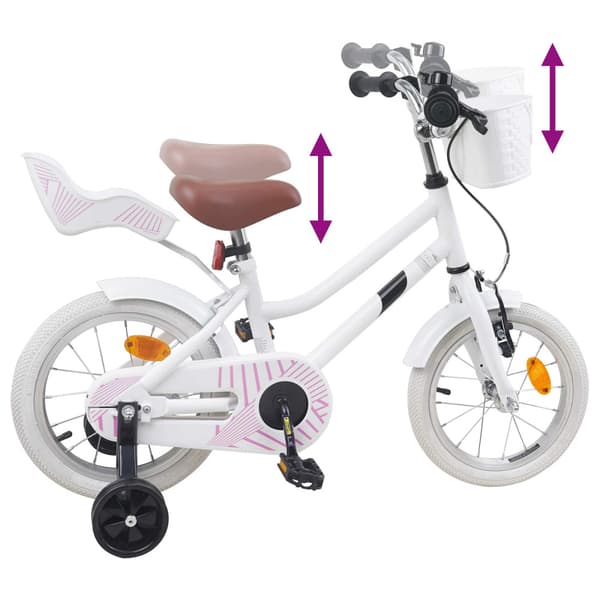 Barncykel 12 Tum för 2-4 åringar Vit