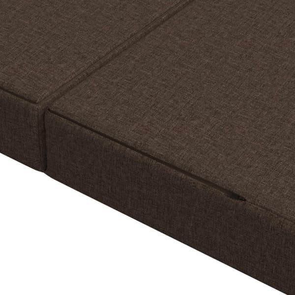 Fällbar Soffbed 200 x 67 x 45 cm Taupe