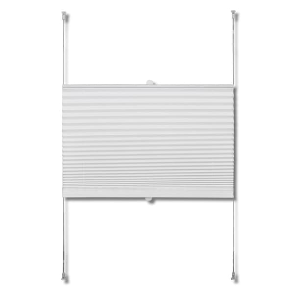 Plisségardin 60x150 cm vit