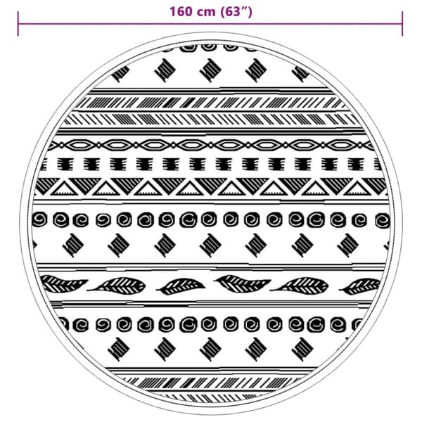 Utomhusmatta ARAKIL grå Ø160 cm PP