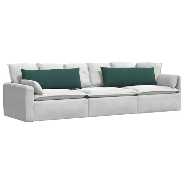 Sofakuddar 2 pcs Mörkgrön 120 x 40 cm Kordread tyg