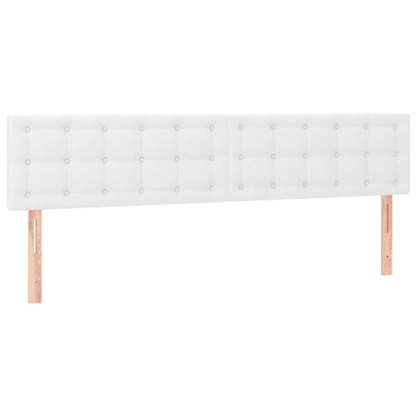 Ramsäng med madrass vit 120x190 cm konstläder