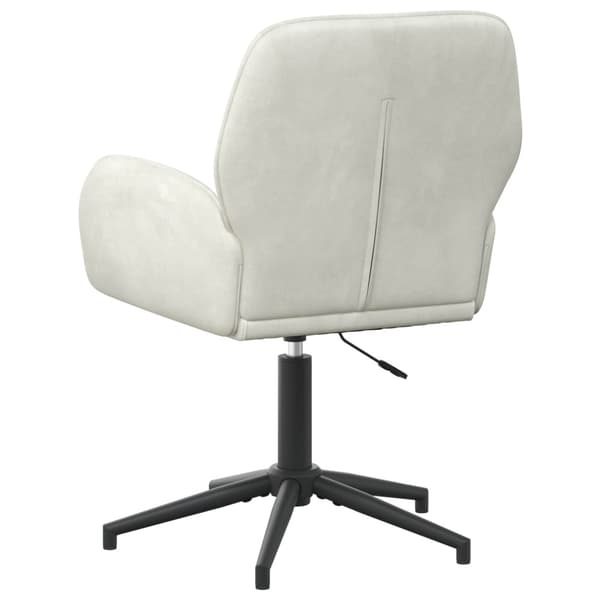 Svanstol 54 x 55 x 90 cm Gräddvit Sammet