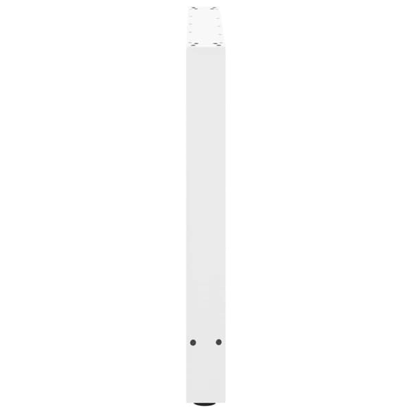 Matbordsben vita 2 st 90x(72-73) cm stål