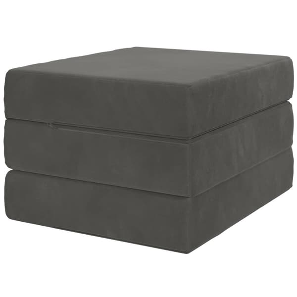 Fällbar Soffbed 75 x 67 x 45 cm Mörkgrå