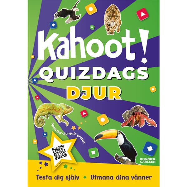 Kahoot! Quizdags: Djur (bok, flexband)
