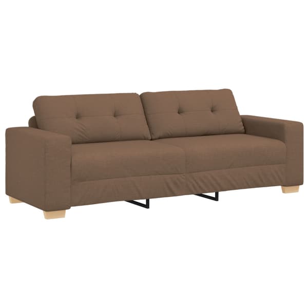 Soffa 2 st Brun Linnenblandad tyg