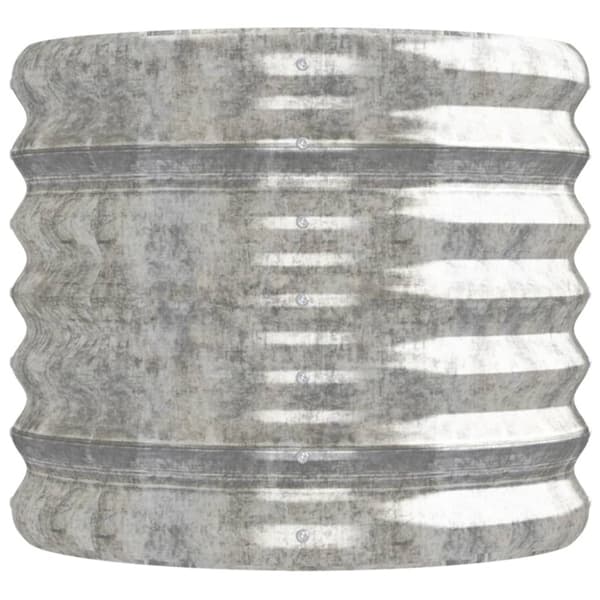 Odlingslåda galvaniserat stål 152x40x36 cm silver