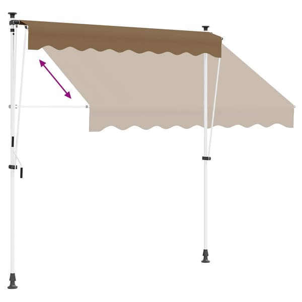 Manuell Utdragbar Markis Beige 400 cm