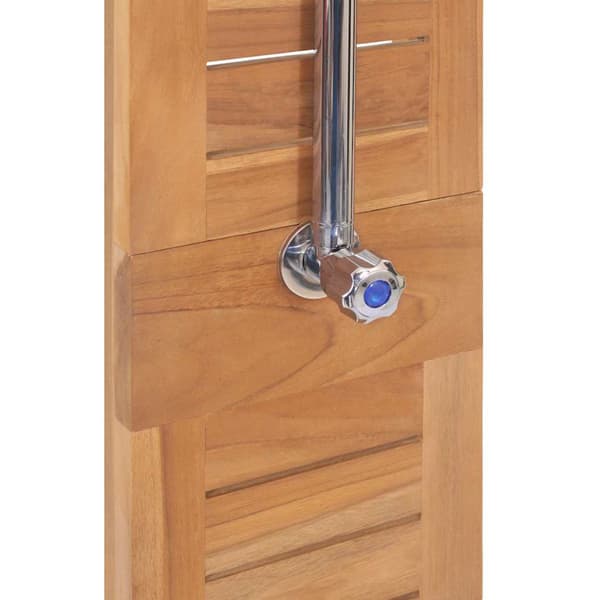 Utomhusdusch massiv teak 70x75x204 cm