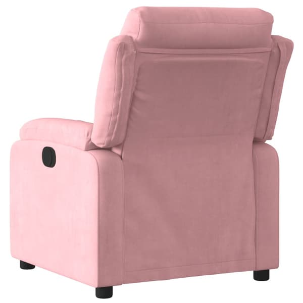 Reclinerfåtölj rosa sammet