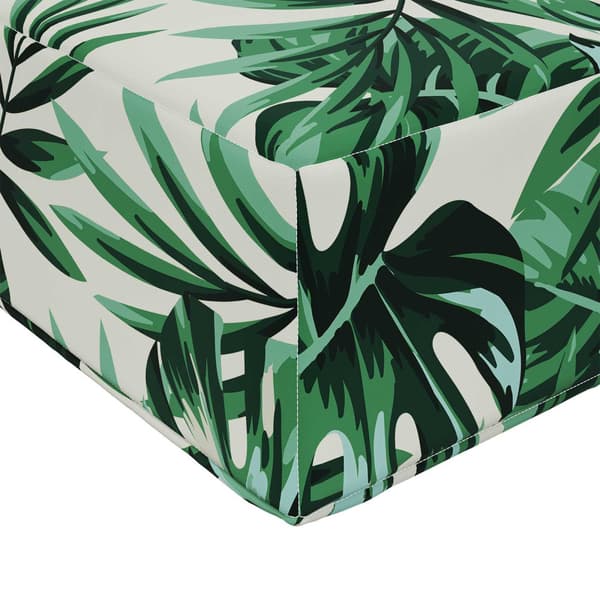 Utomhus Soffa Kudde Bladmönster 60 x 60 x 8 cm Polyester