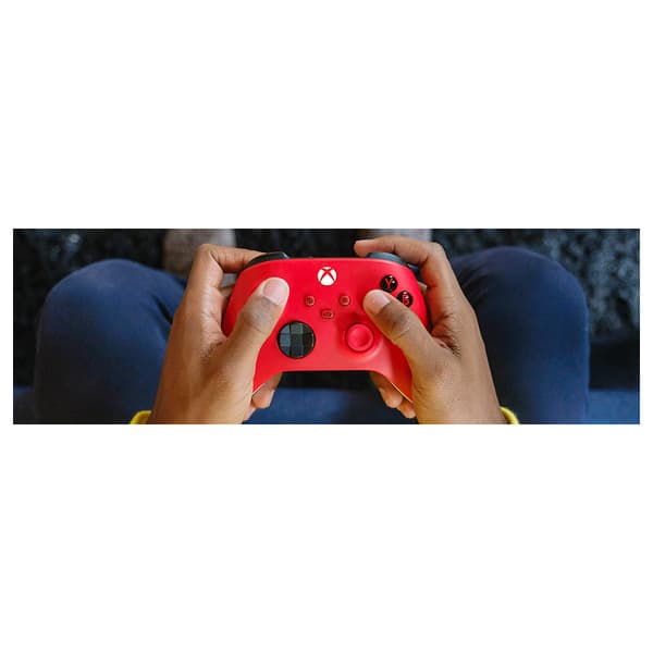 Microsoft Pulse Red Röd Bluetooth/USB Spelplatta Analog / Digital Xbox, Xbox One, Xbox Series S, Xbox Series X