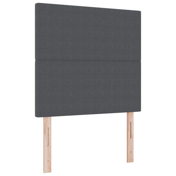 Huvudgavel Mörkgrå 80 cm Kordread tyg