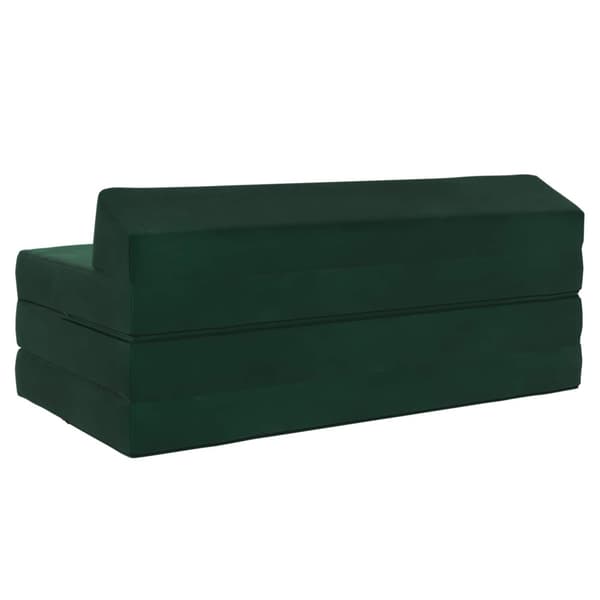 Fällbar Soffbed Mörkgrön 120 x 60 x 49 cm Tyg