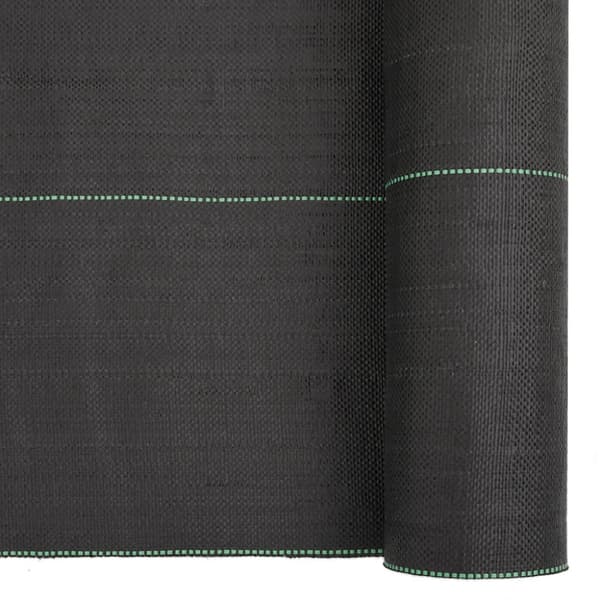 Ogräsmatta svart 0,5x10 m PP
