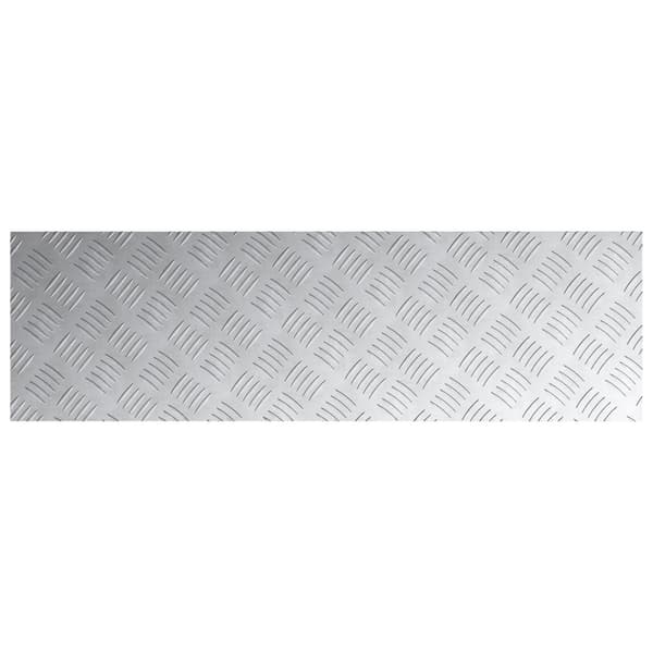 Trappsteg Rektangulär 4 pcs Silver 100 x 30 cm Aluminium