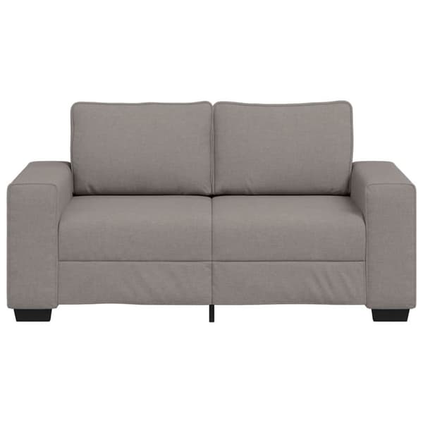 2-sitssoffa taupe 160x77x82 cm tyg
