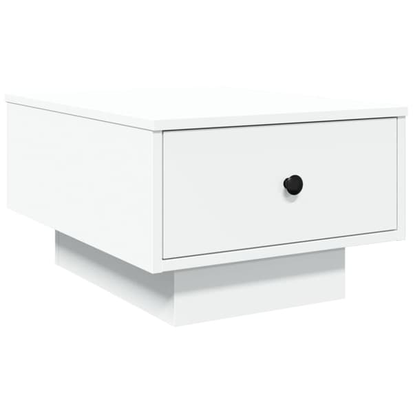 Soffbord vit 60x45x31 cm konstruerat trä