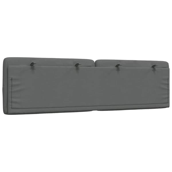 Headboard Cushion Dark Grey 180 cm Fabric