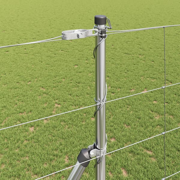 Stängselstolpe Galvaniserad 25 x 1,5 m Stål