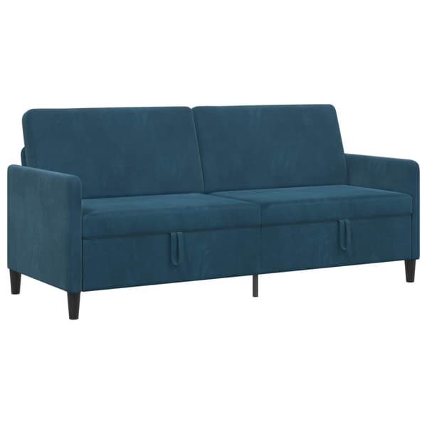 Soffa med förvaring Blå 192 x 78 x 87 cm Polyester