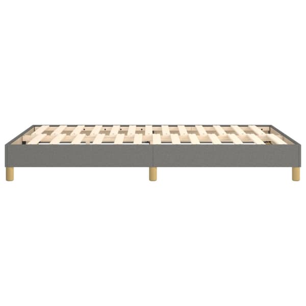 Boxspring-sängram mörkgrå 120x200 cm tyg