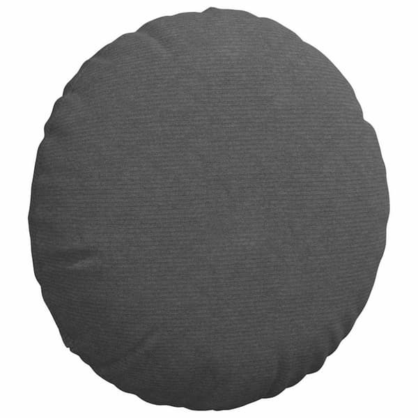 Sittkuddar 2 pcs Mörkgrå Ø 80 cm Kordread tyg