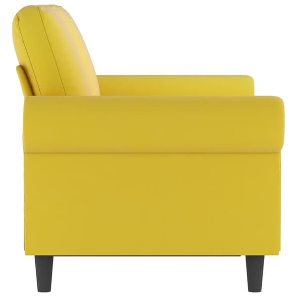 2-sitssoffa gul 120 cm sammet