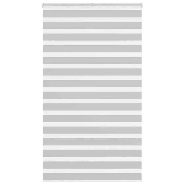 Rullgardin zebra ljusgrå 125x230 cm tyg bredd 120,9cm polyester