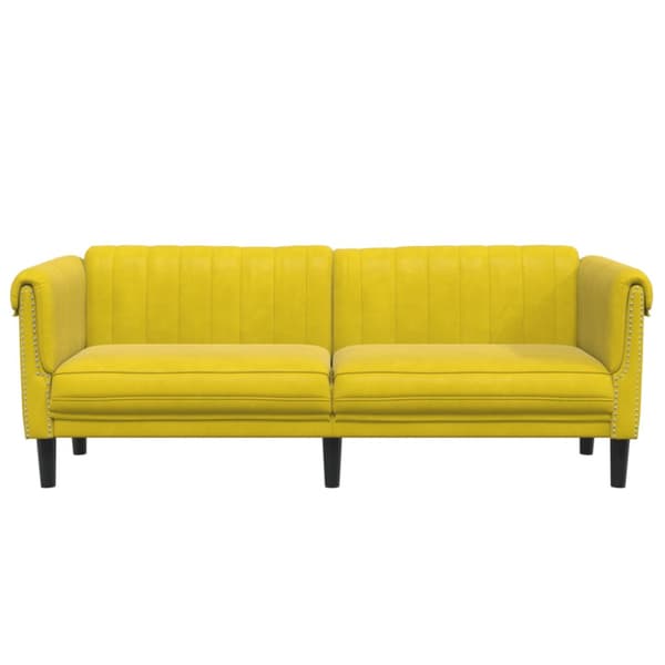 Soffa 3-sits gul sammet