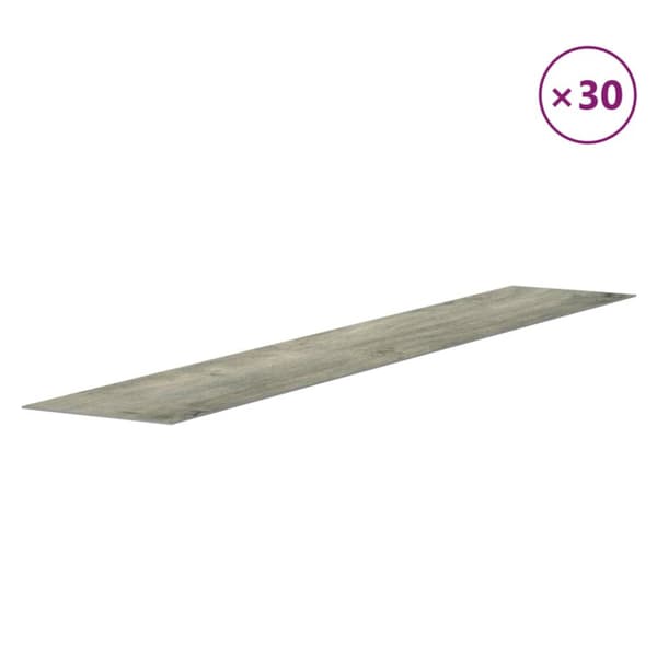 Väggpaneler träimitation grå PVC 4,12 m²