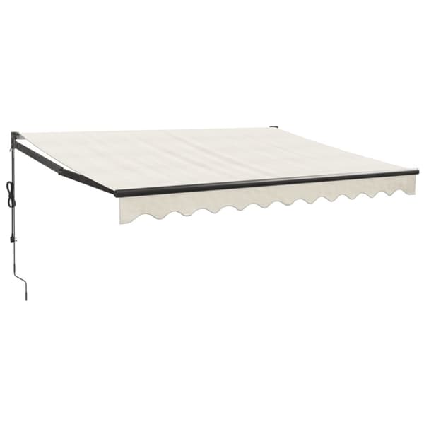 Automatisk infällbar markis gräddvit 3x2,5 m