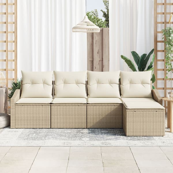 Soffset 5 st Beige konstrotting