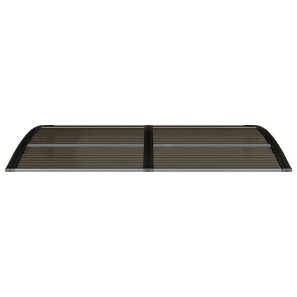 Entrétak svart 150x75 cm polykarbonat