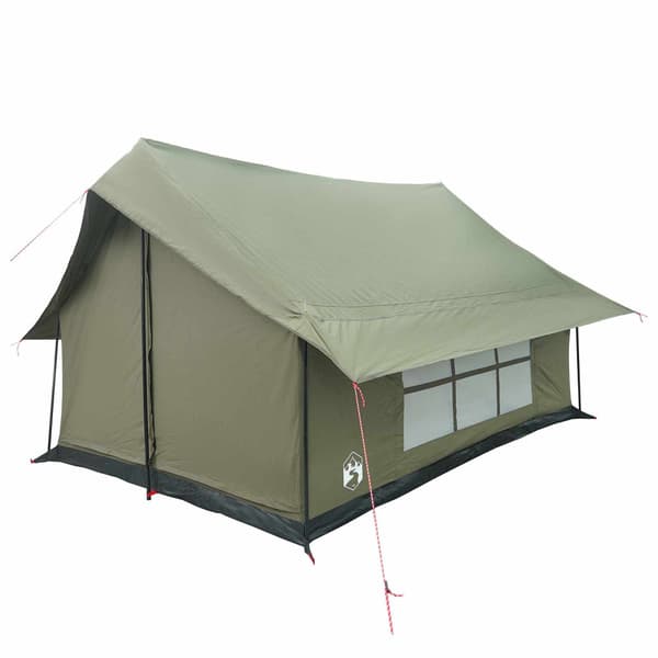 Stuga Tält Armégrön 340 x 246 x 210 cm Polyester / Bomull