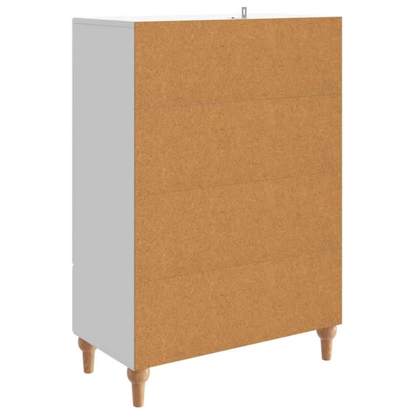 Sideboard Vit högglans 66 x 34,5 x 95 cm Konstruerat trä