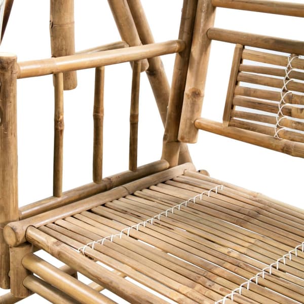 2-sits hammock med palmblad bambu 202 cm