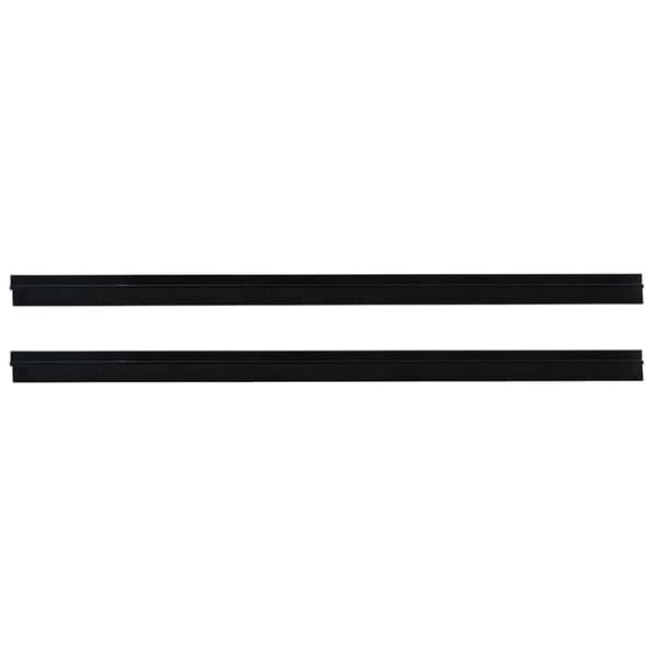 Självhäftande dörrborstlist 2 pcs Svart 100 cm