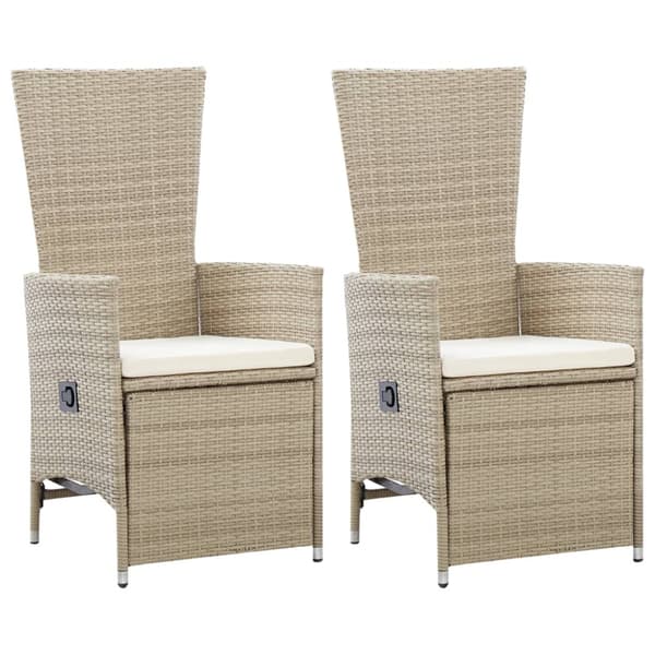 Matgrupp för trädgården 5 delar beige