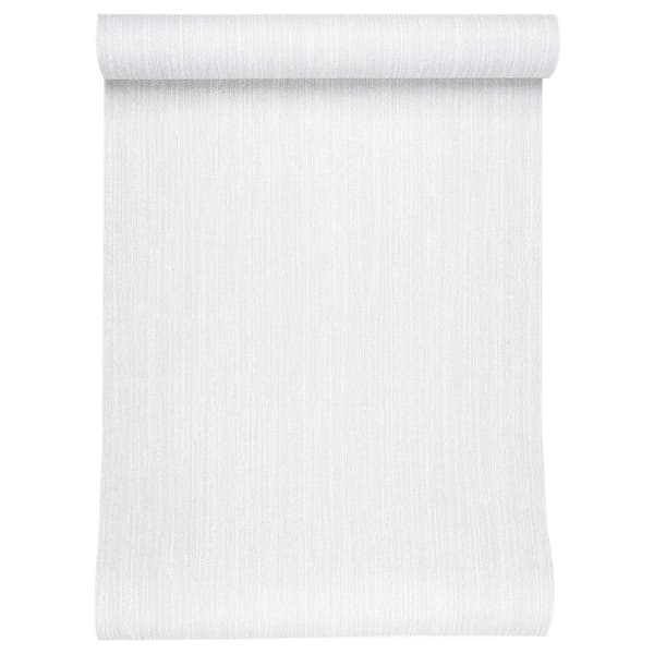 3D Solid Tapet Randig Ljusgrå 10 x 0,53 m Non-woven tyg