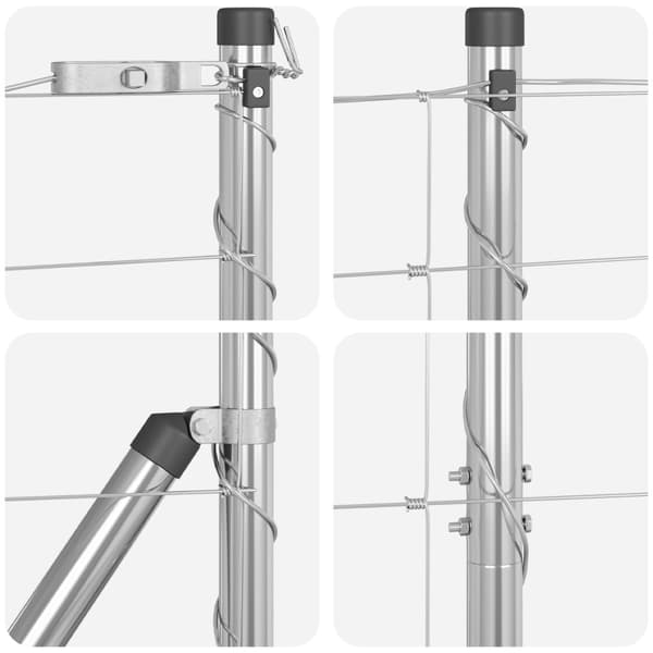 Stängselstolpe Galvaniserad 50 x 1,2 m Stål