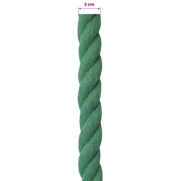 Rep Grön 2 x 2 x 2500 cm Bomull