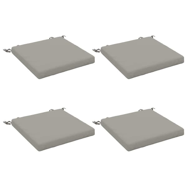 4-delade Sittdynor SOEST 4 st 100% Polyester Grå 45 x 45 x 5 cm
