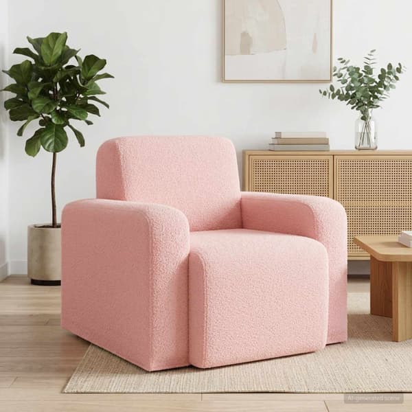 Fåtölj Rosa Bouclé